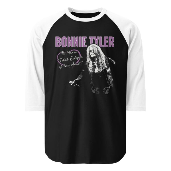 Bonnie Tyler – Total Eclipse of the Heart 40th Anniversary – 3/4 Sleeve Raglan Shirt